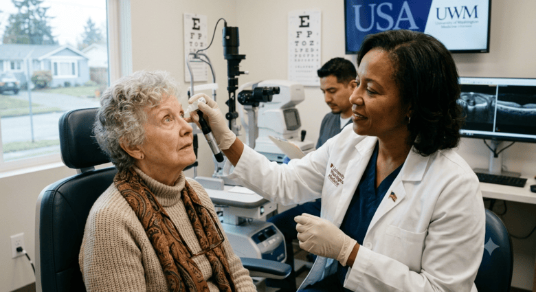 VisionBridge patient coordinator answering a question